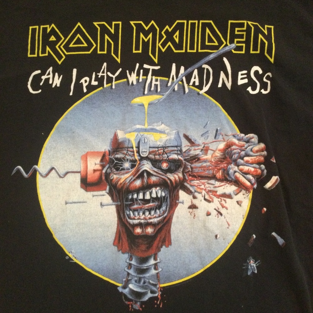 IRON MAIDEN- Vintage/Rare Metal Band Tour Tee Shirt L